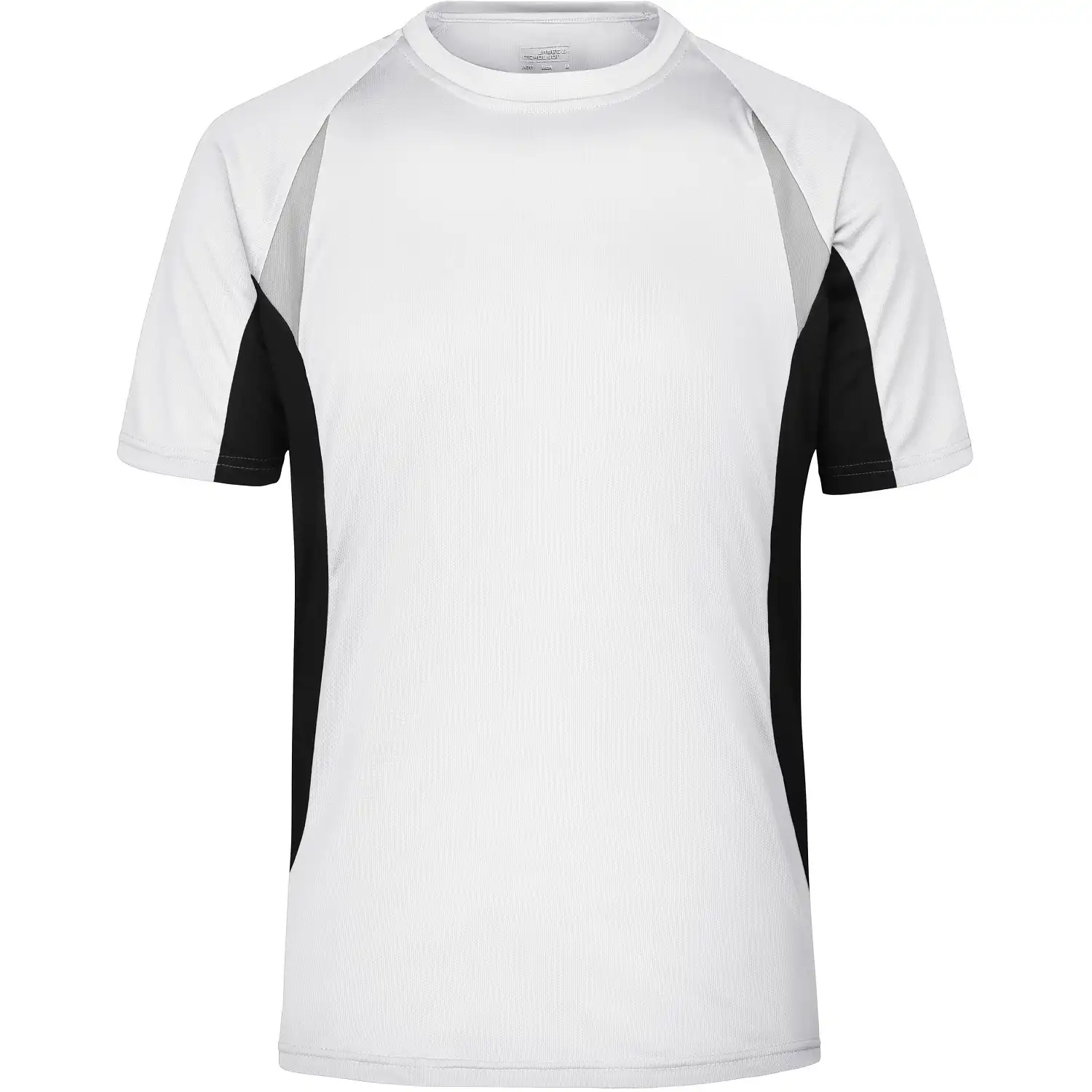 Funktions-Laufshirt "JN391" in white/black, 3XL - Thumbnail 1