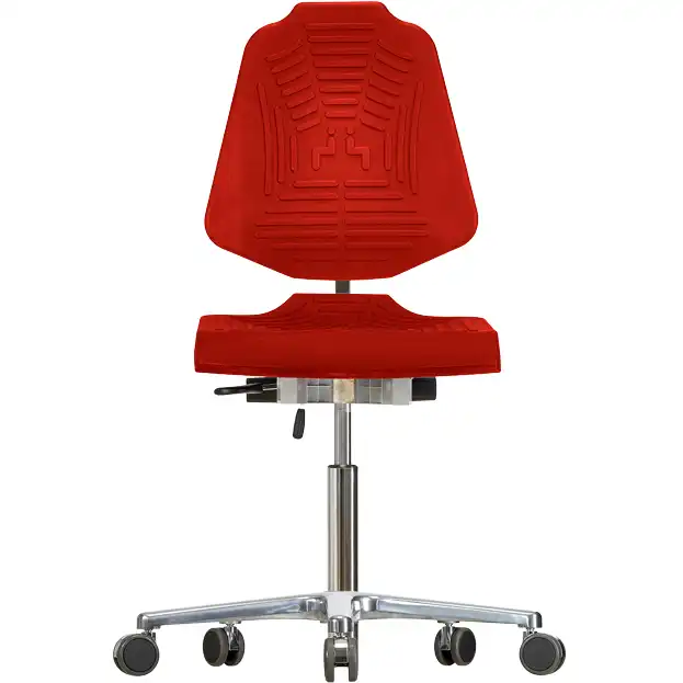 Arbeitsstuhl "WS 1220 E XL" Classic farbig in signalrot - Thumbnail 1