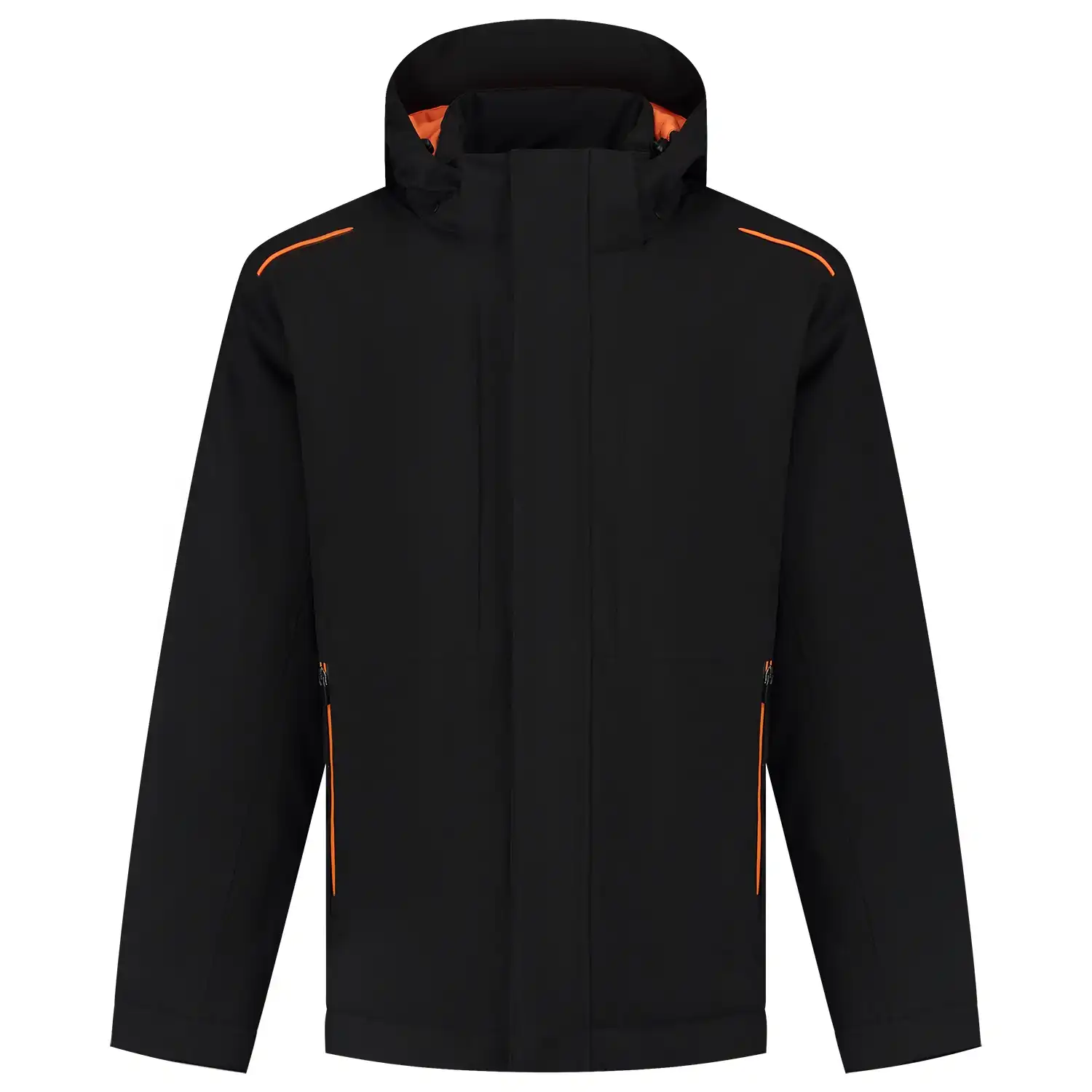 Winterjacke "402703" Accent in black/orange, XS - Thumbnail 1