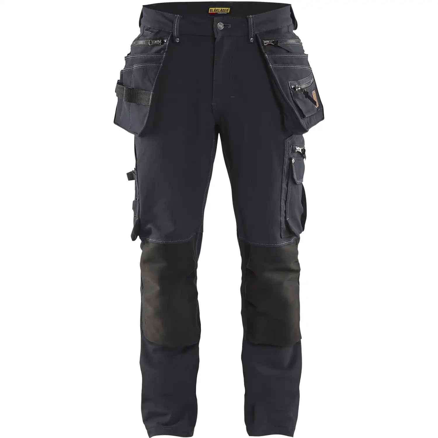 Stretch-Handwekerhose "X1900" in dunkelgrau/schwarz, C146 - Thumbnail 1