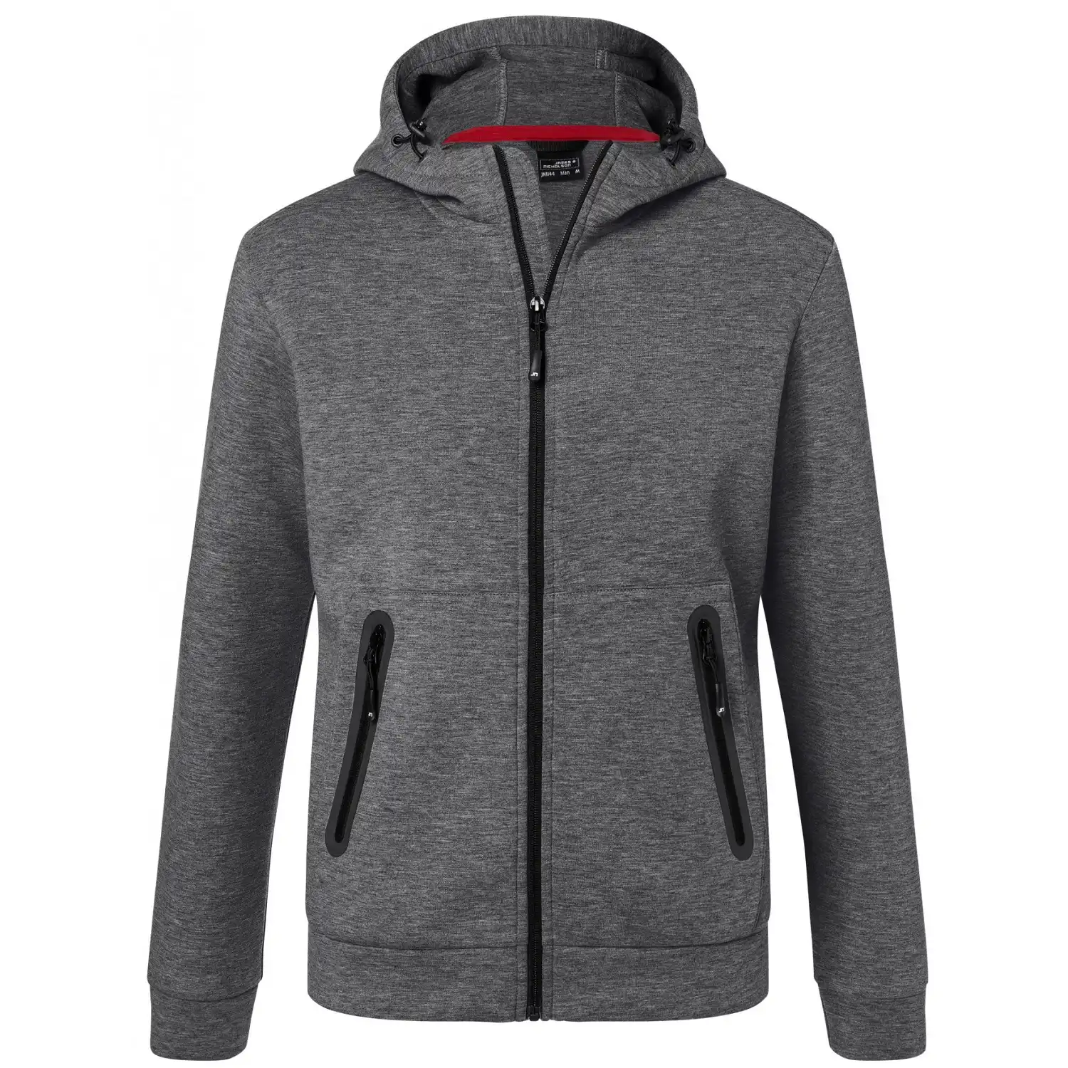 Kapuzenjacke "JN1144" in dark-melange, S - Bild 1