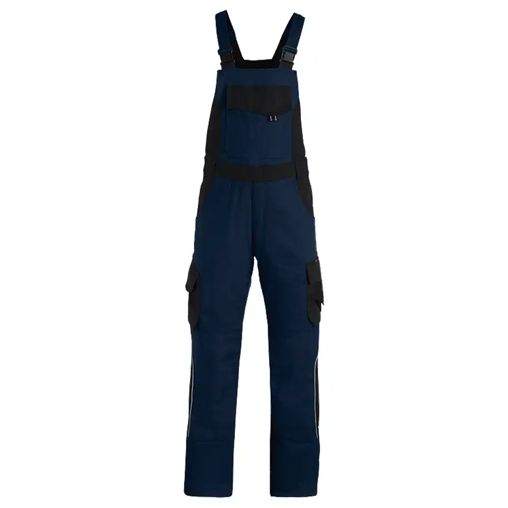 Premium Latzhose ECKHARD "Twill 300" in marine/schwarz, 34 - Bild 1