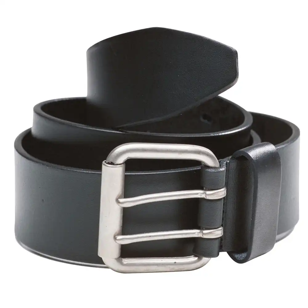 Doppeldorn-Ledergürtel "4007" in schwarz, 105 - Bild 1