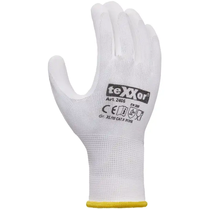 Nylon-Montagehandschuhe "2405" weiß in 10 (XL) - Thumbnail 1
