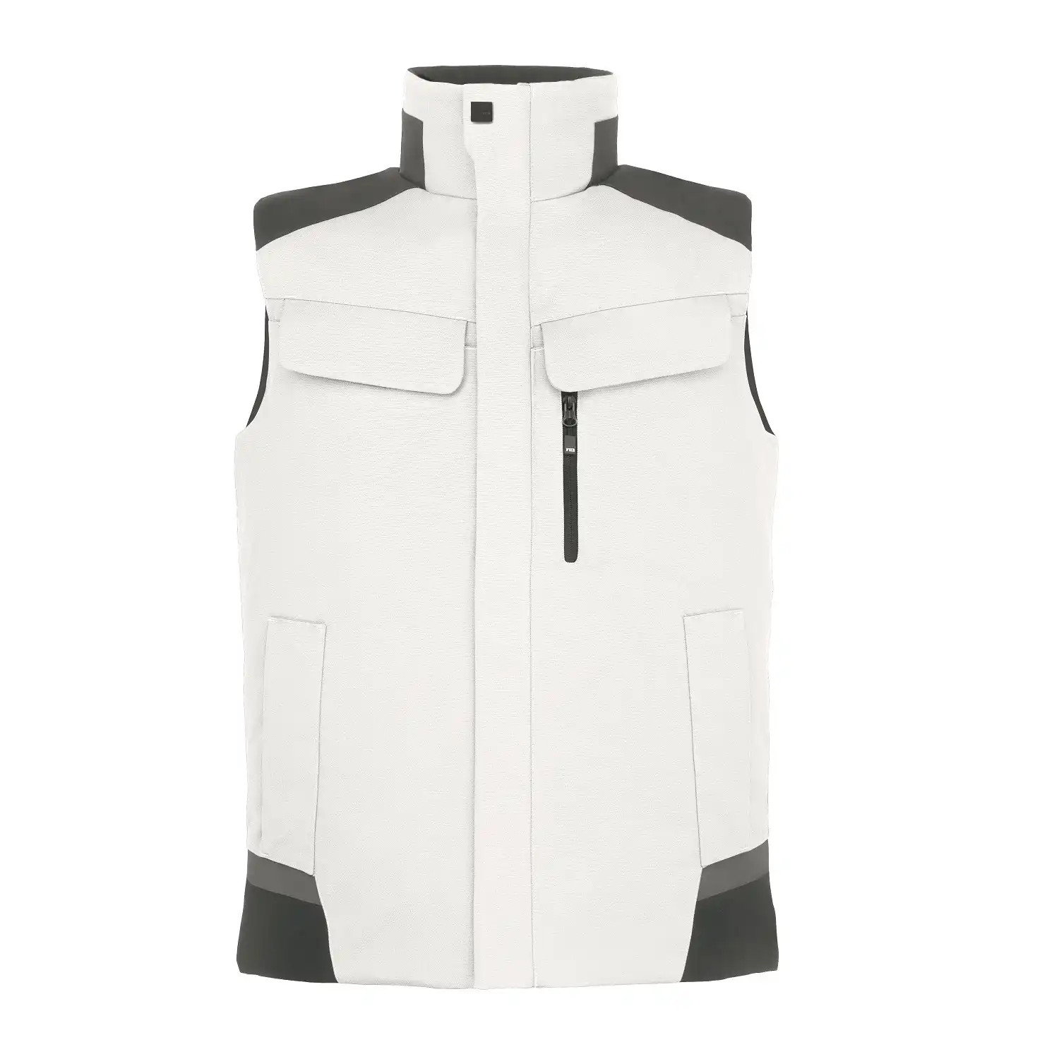 Softshell Arbeitsweste "HAUKE" in weiß/anthrazit, XS - Thumbnail 1