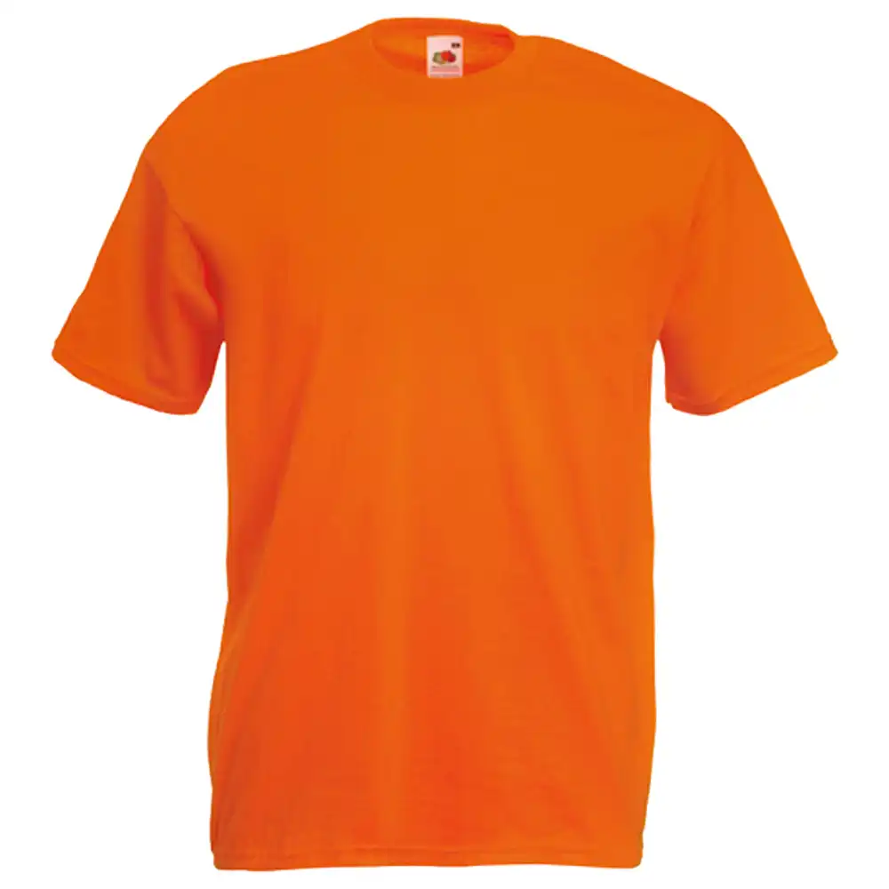 T-Shirt "F140" 100% Baumwolle Valueweight in Orange, L - Bild 1