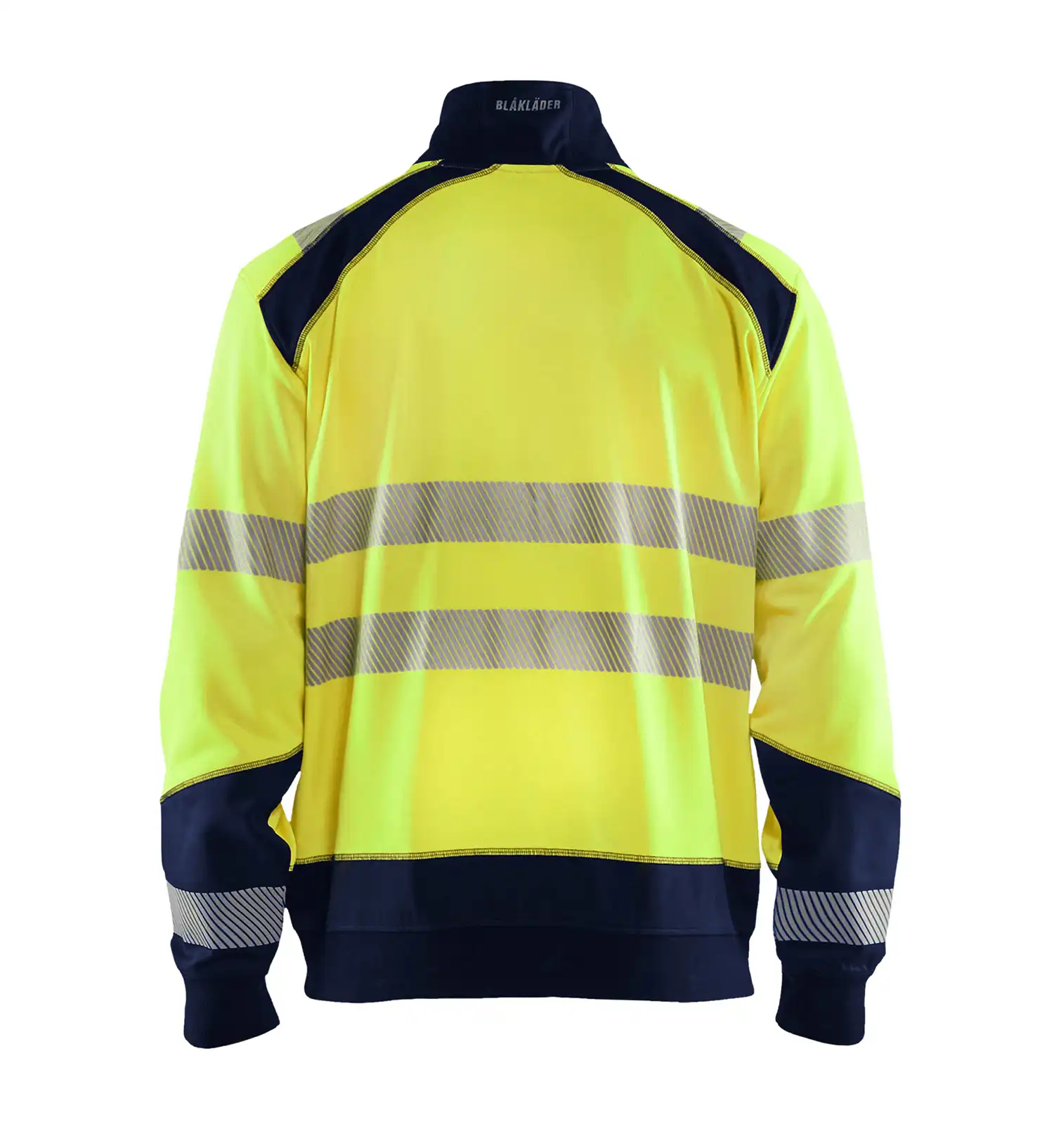 Warnschutz Zip-Sweatshirt "3556" in gelb/marine, 3XL - Thumbnail 2