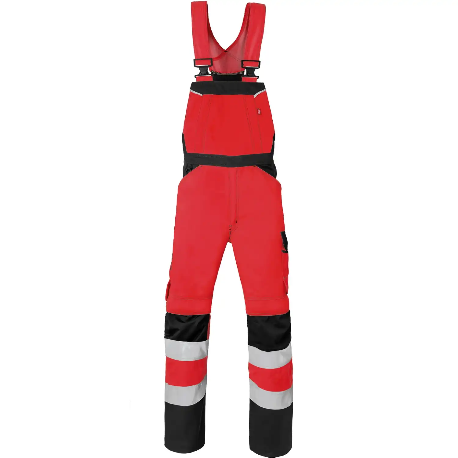 Warnschutz Latzhose "20221" in rot/dunkelgrau, 24 - Thumbnail 1