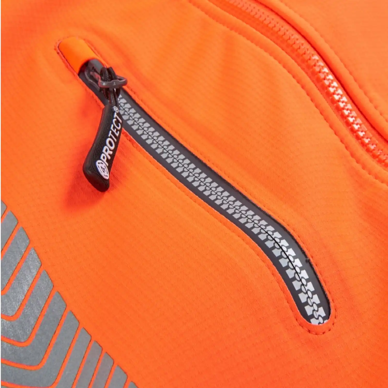 Warnschutz Softshelljacke "TYLER" in Orange, XL - Thumbnail 5