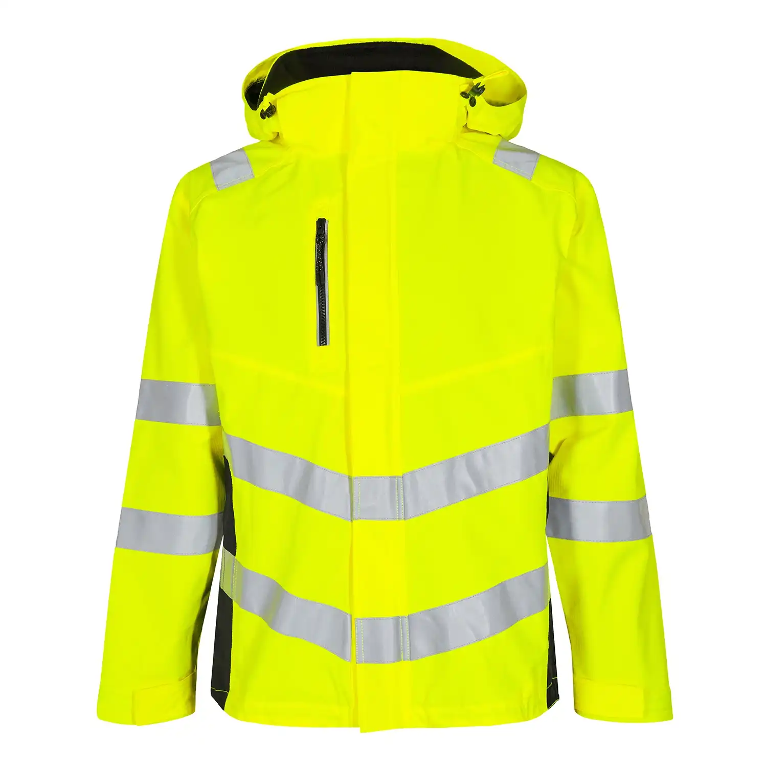 Warnschutz Hardshell Regenjacke "1146-930" Safety Kl. 3 in gelb/schwarz, L - Thumbnail 1