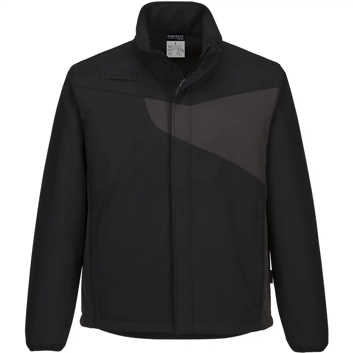 Softshelljacke "PW271" PW2 in schwarz/grau, L - Bild 1