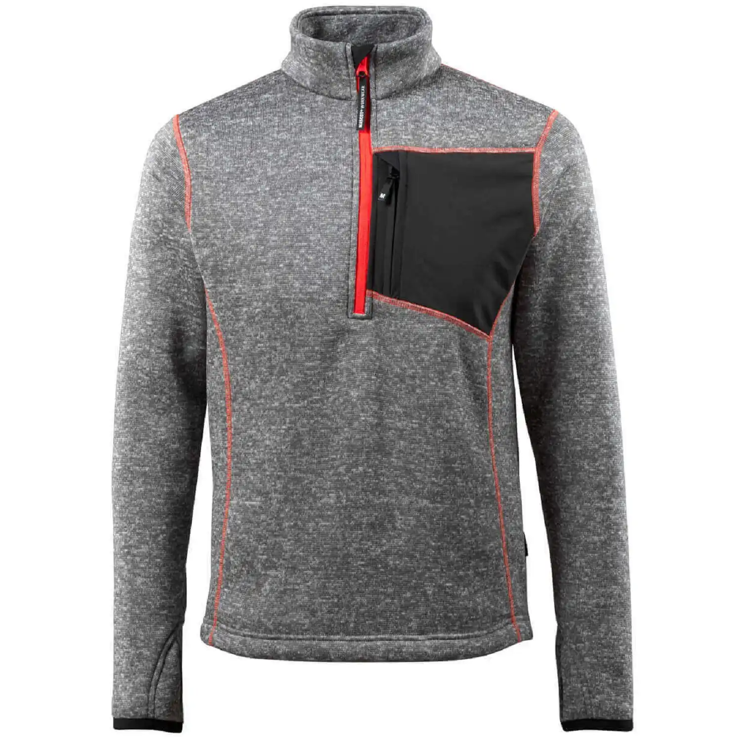 Strickpullover "REIMS" Hardwear in grau-meliert, XL - Thumbnail 1