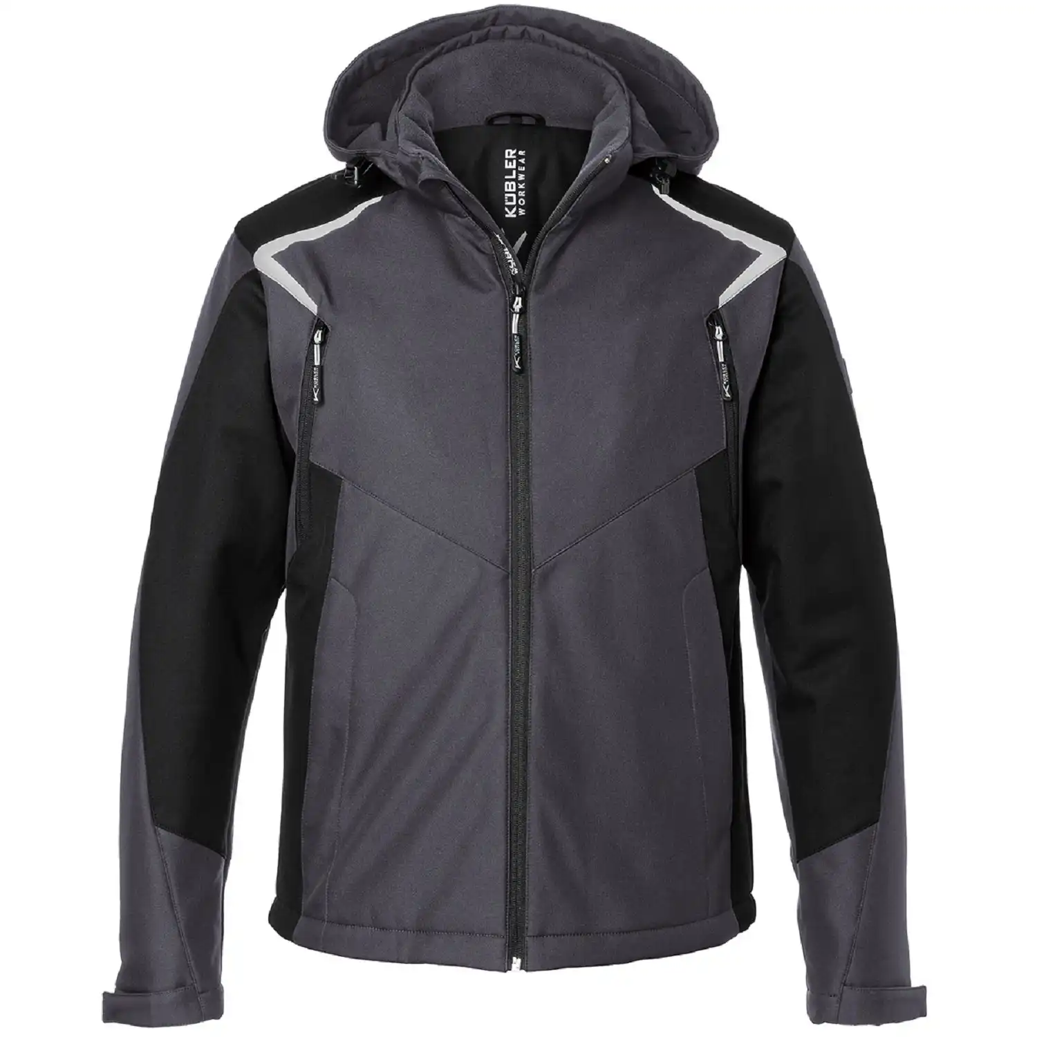 Winter Softshell Jacke BODYFORCE in anthrazit/schwarz, 3XL - Thumbnail 1