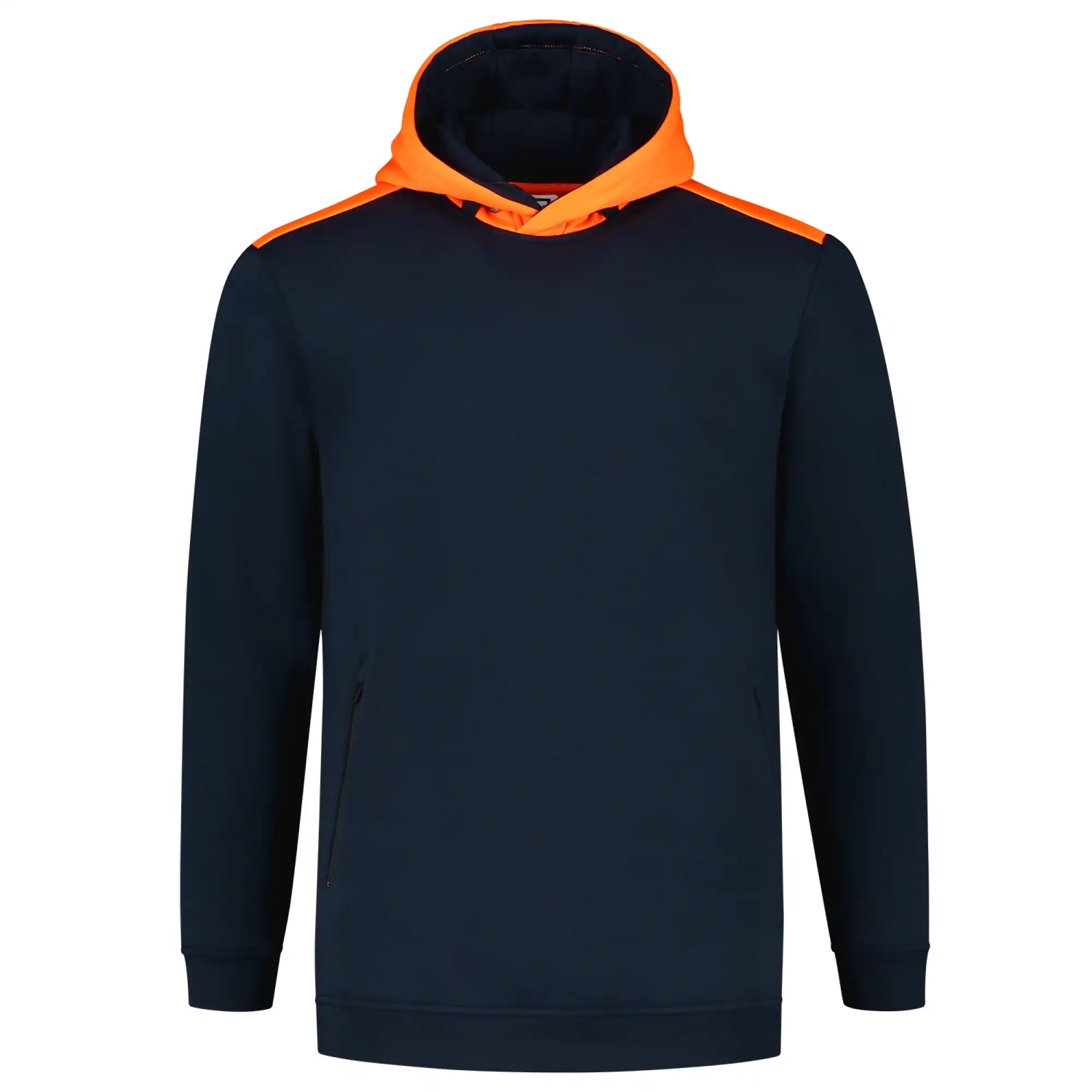 Kapuzen-Sweatshirt "303005" Safety in XS, ink/orange - Thumbnail 1