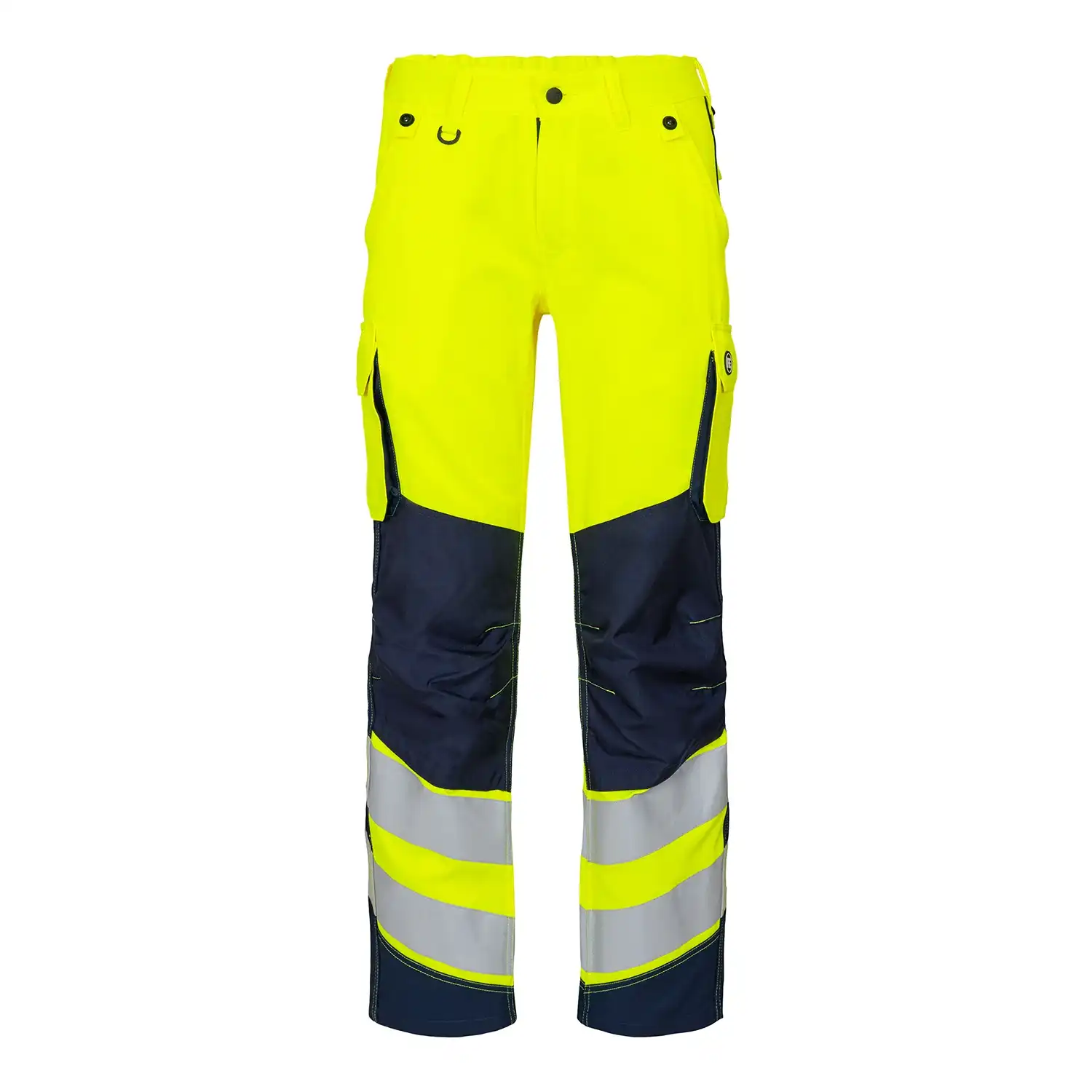 Damen Warnschutz Bundhose "2543-319" Safety Kl. 2 in gelb/marine, 48 - Thumbnail 1