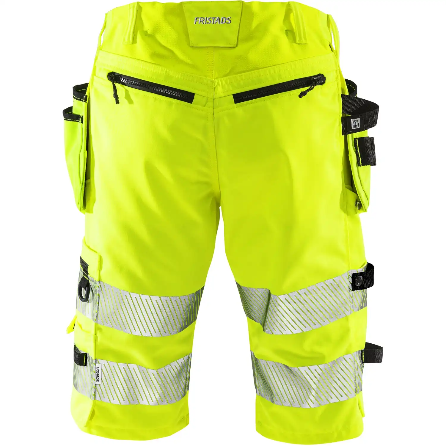 Damen Stretch Warnschutz Handwerkershorts "2529 PLU" gelb in 38 - Thumbnail 2