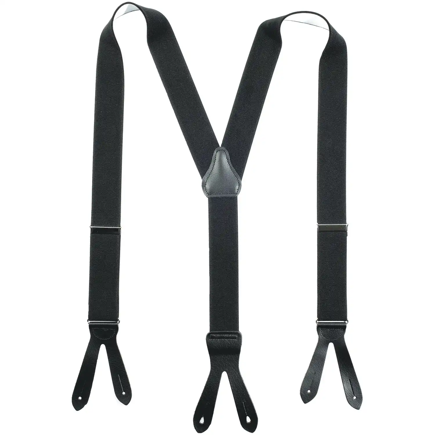 Hosenträger mit Lederpatten "BODO" 120cm - Thumbnail 1
