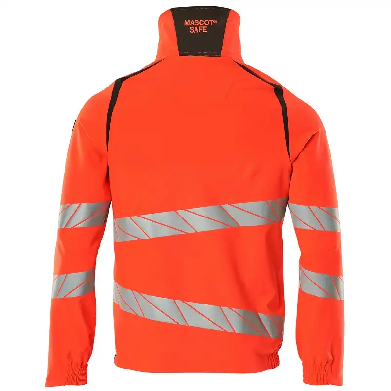 Warnschutz Stretch Bundjacke "ACCELERATE SAFE" in rot/dunkelanthrazit, S - Thumbnail 2