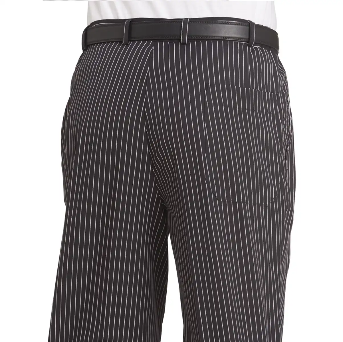 Koch-/Servicehose "12/6470" Webstreifen in pepita, 56 - Thumbnail 2