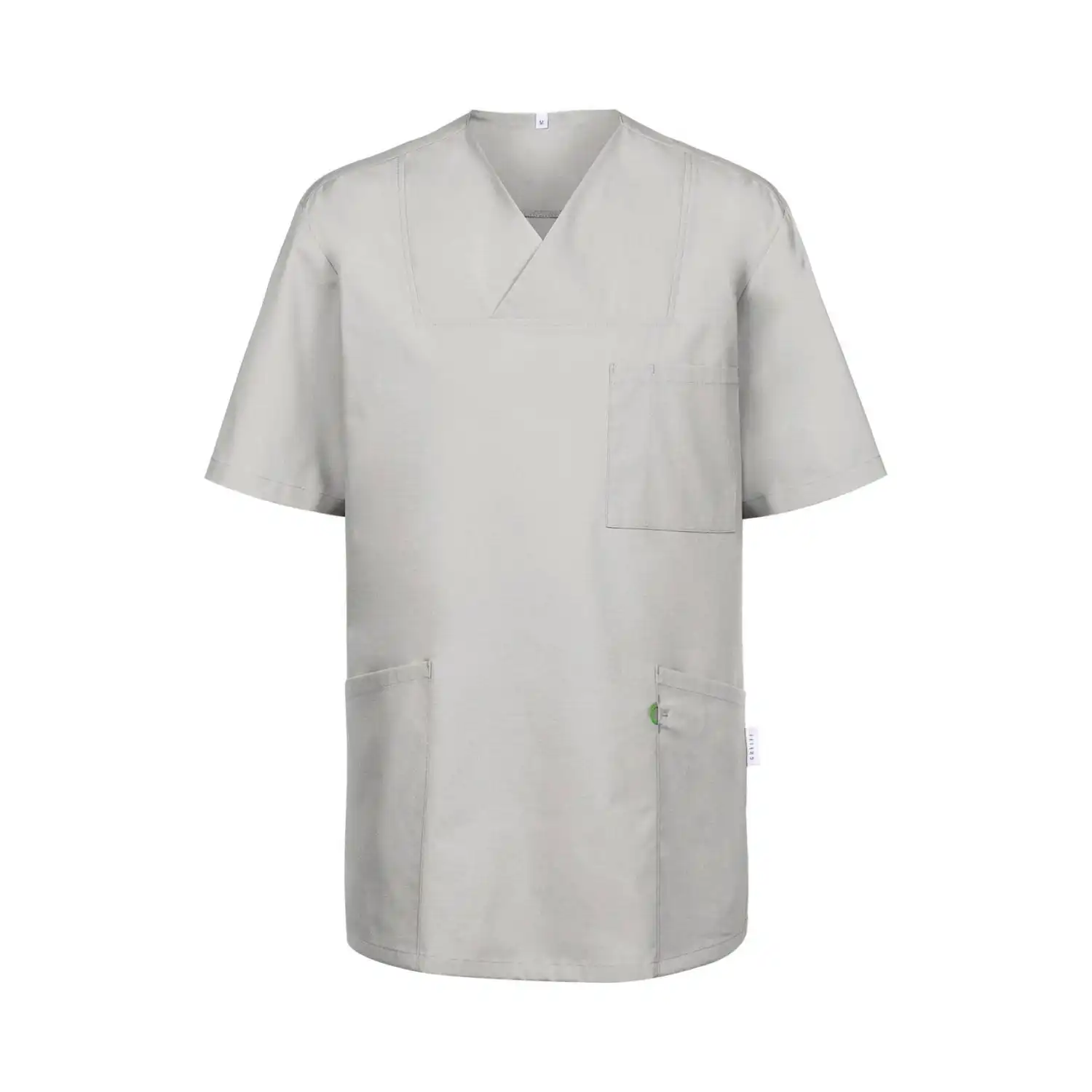 Unisex Kasack 5003 in hellgrau, L - Thumbnail 1