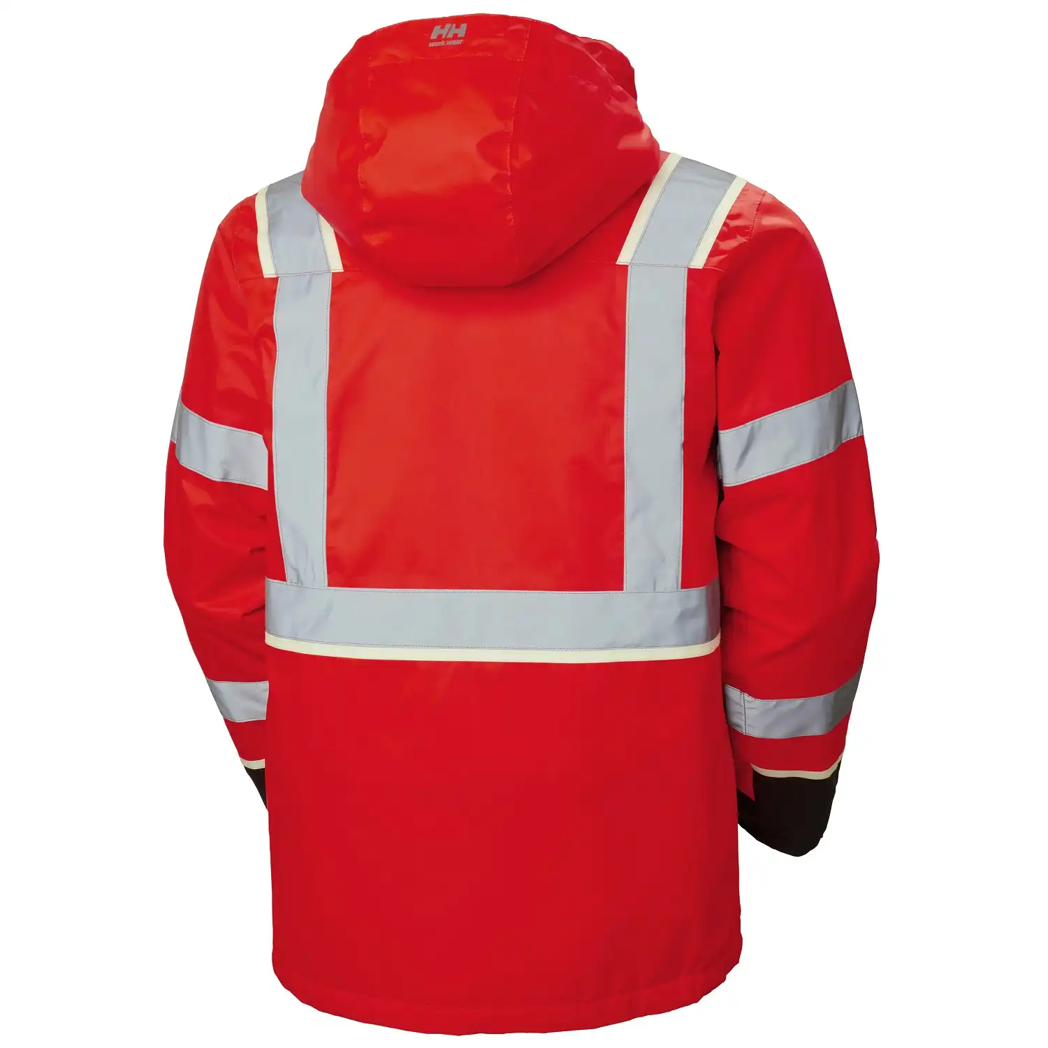 Warnschutz Winterjacke "UC-ME" Nachtleuchtend in rot/schwarz, XS - Thumbnail 2