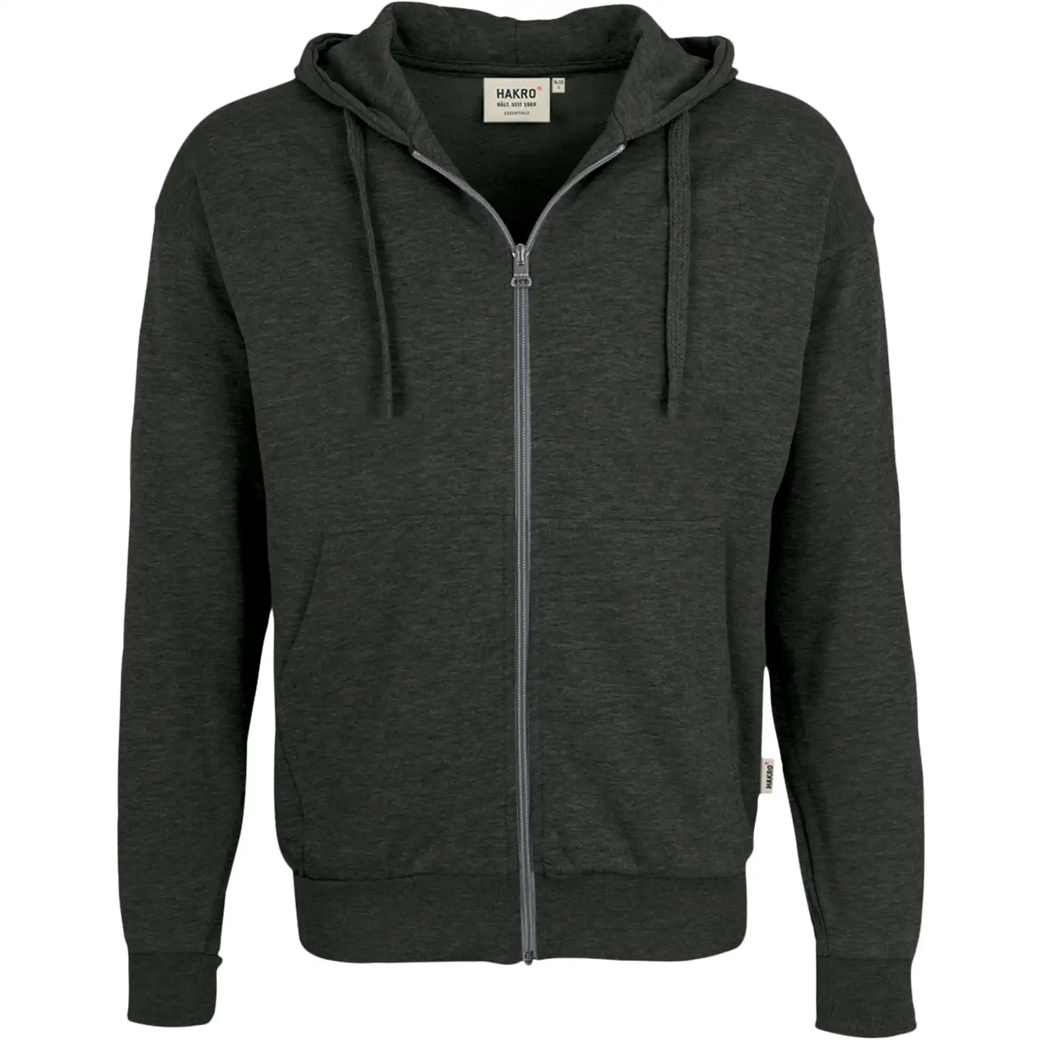 Kapuzen-Sweatjacke "PREMIUM" 300g/m² in anthrazit, L - Bild 1