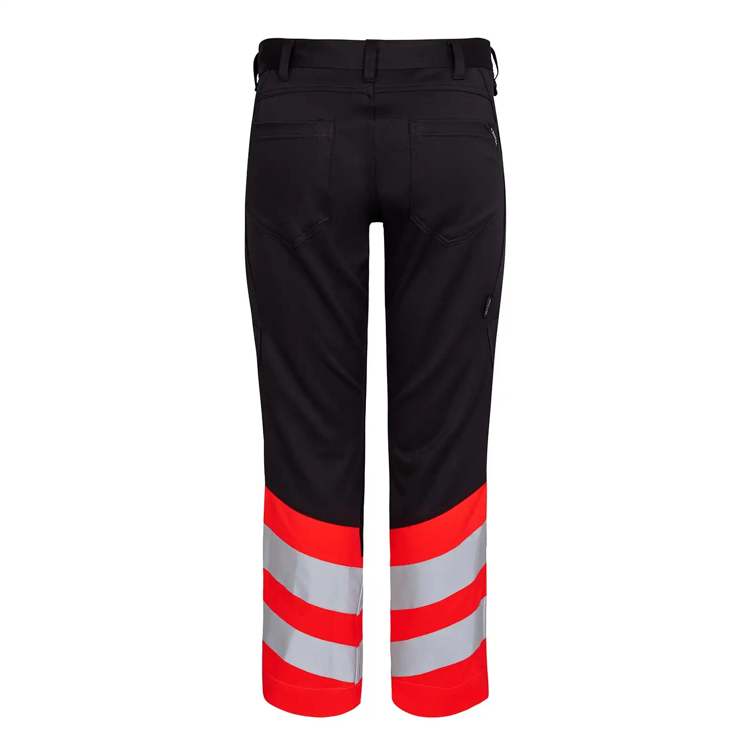 Warnschutz Stretch Bundhose "2546-314" Safety Kl. 1 in schwarz/rot, 48 - Thumbnail 2