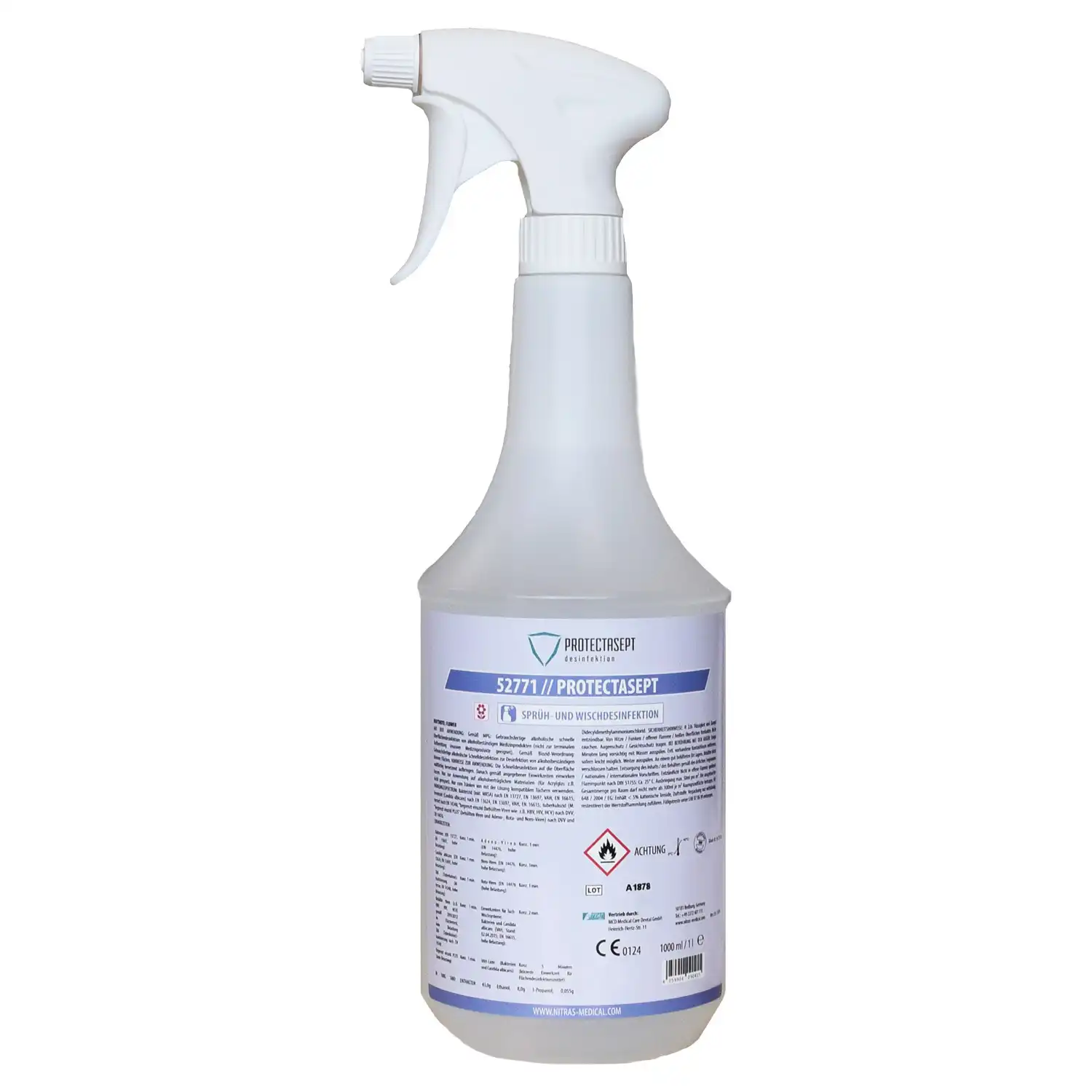 Sprüh- & Wischdesinfektion flower | 1L-Sprühflasche - Bild 1