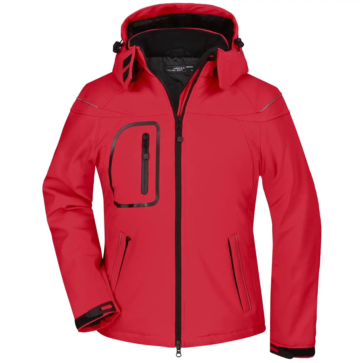 Damen Winter Softshelljacke "JN1001" in red, L - Thumbnail 1