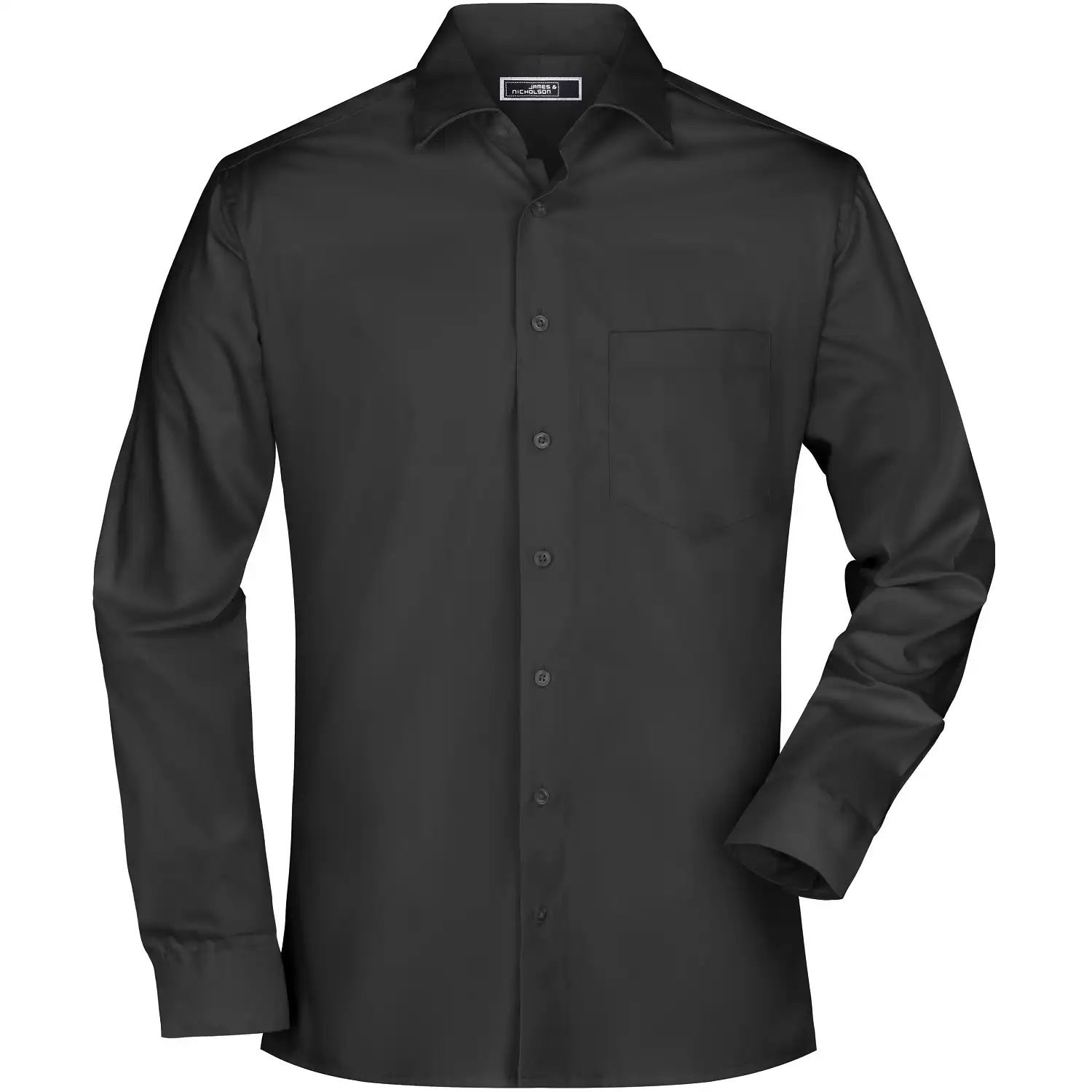 Business-Hemd langarm "JN606" in black, 3XL - Bild 1