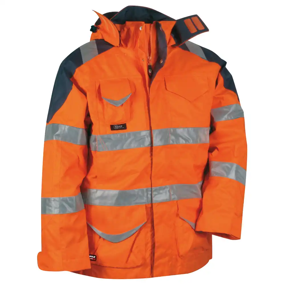 Warnschutz 4in1 Winterjacke "PROTECTION"  in Orange, 48 - Bild 1
