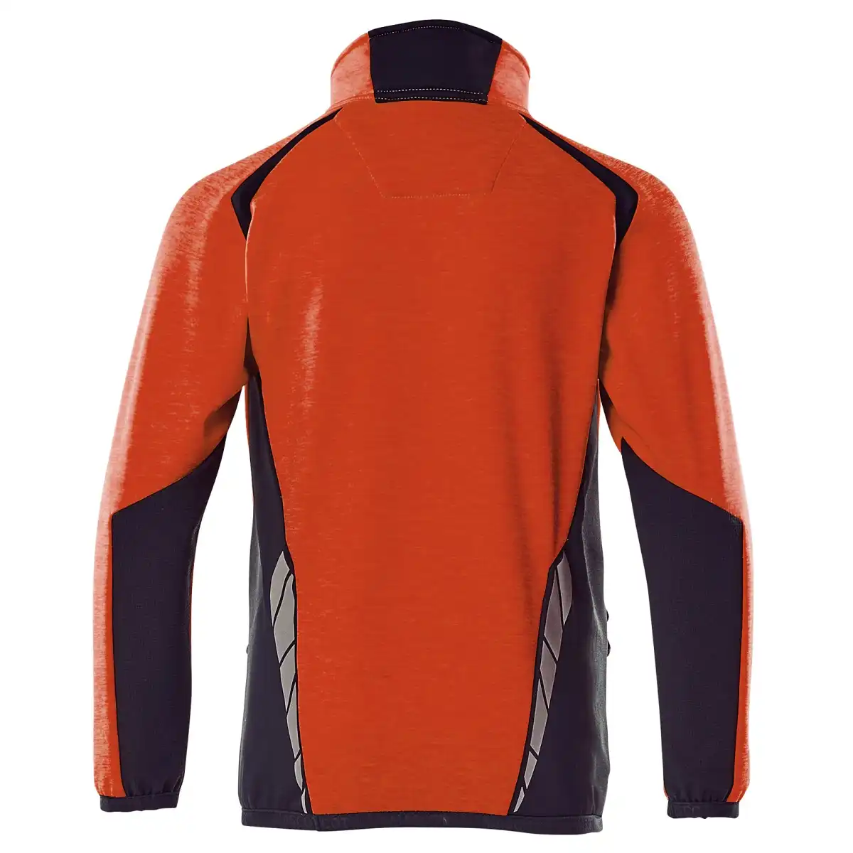 Kinder Hi-Vis Fleecepullover "ACCELERATE SAFE" in rot/schwarzblau, 104 - Thumbnail 2
