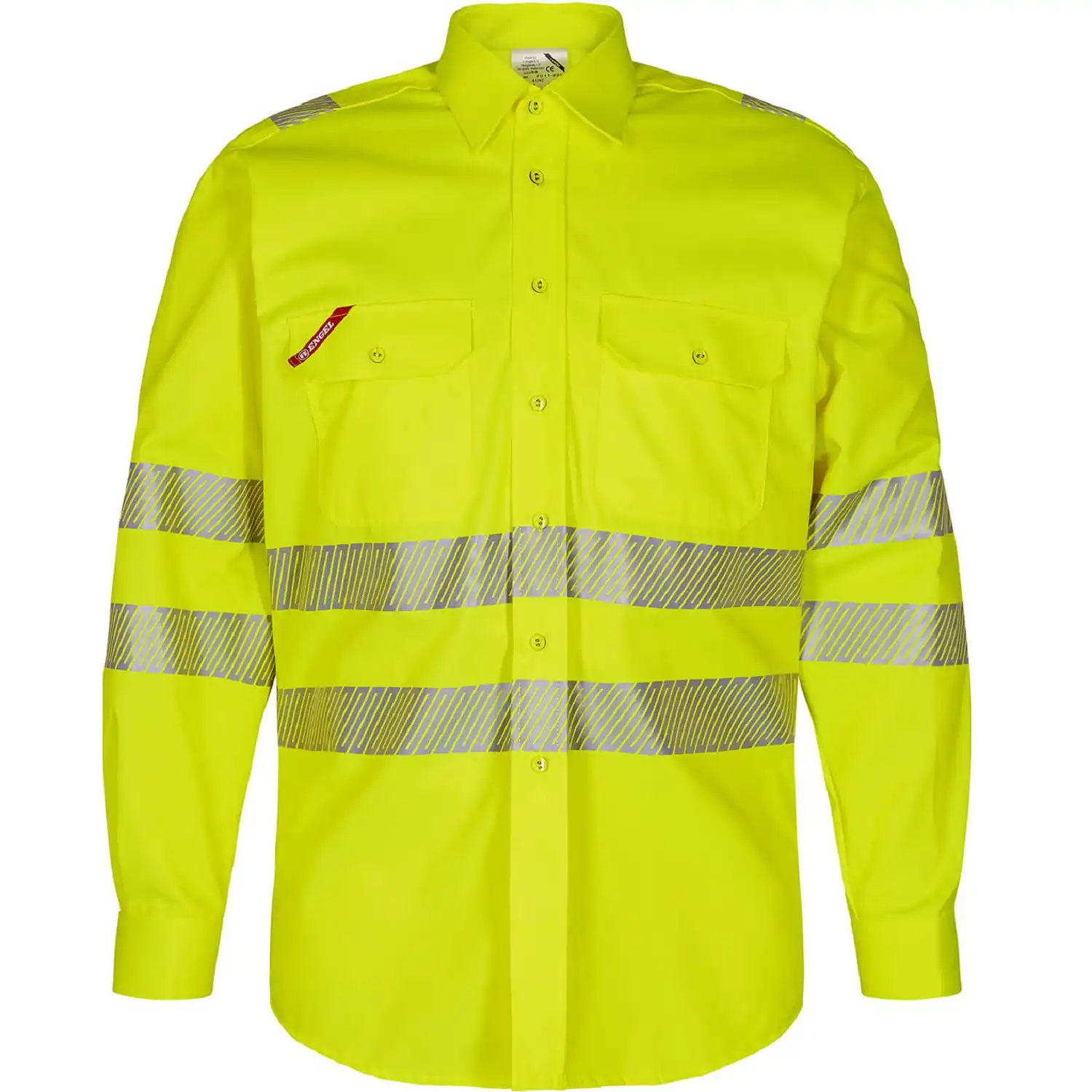 Warnschutzhemd langarm "7011-194" Safety Kl. 3 in gelb, 45/46 - Thumbnail 1