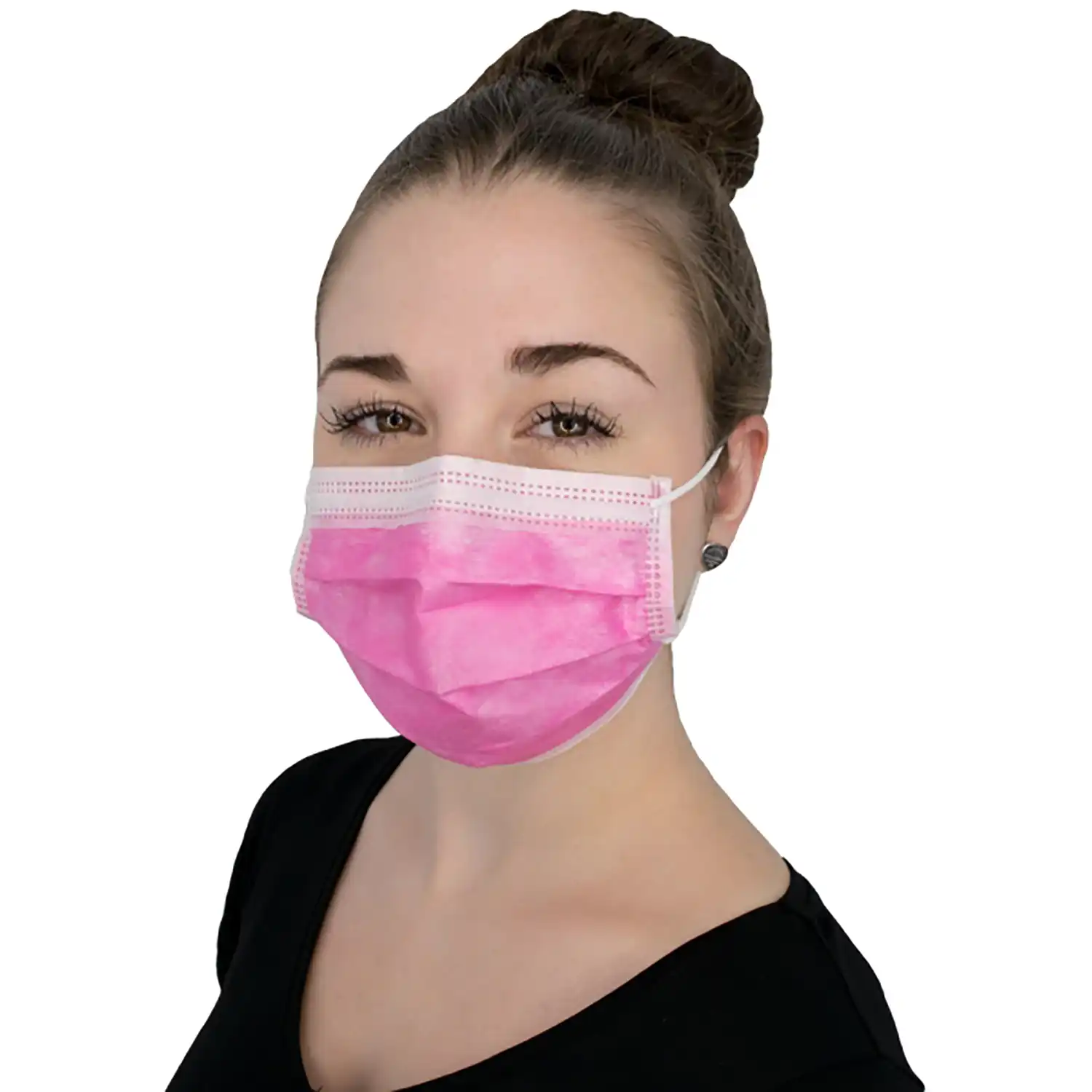 OP-Mundschutz "PROTECT" EN 14683 Typ II R pink | 50 Stk. pro Box - Thumbnail 2