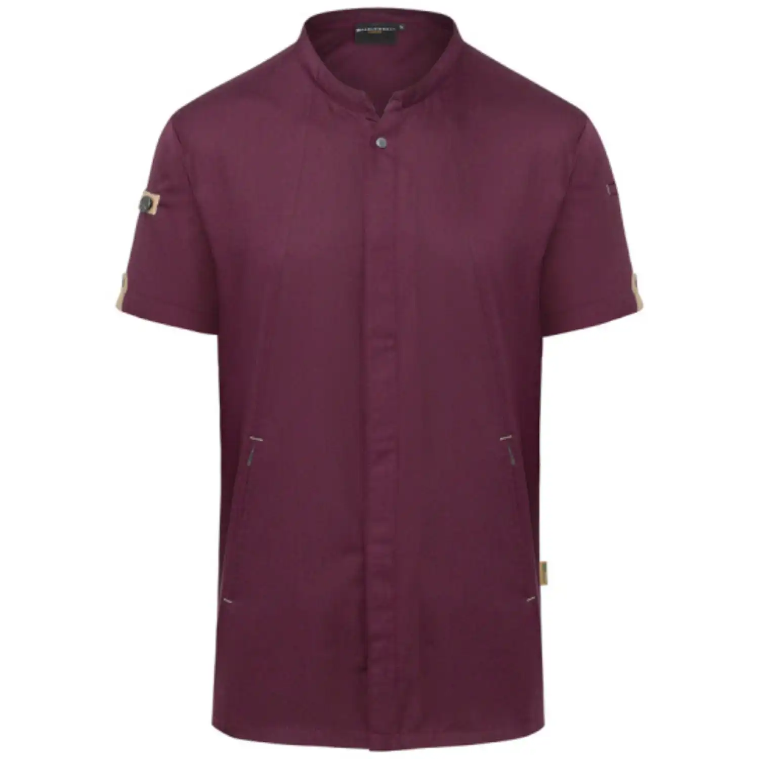 Herren Kochjacke "JM 36" in aubergine, 56 - Thumbnail 1