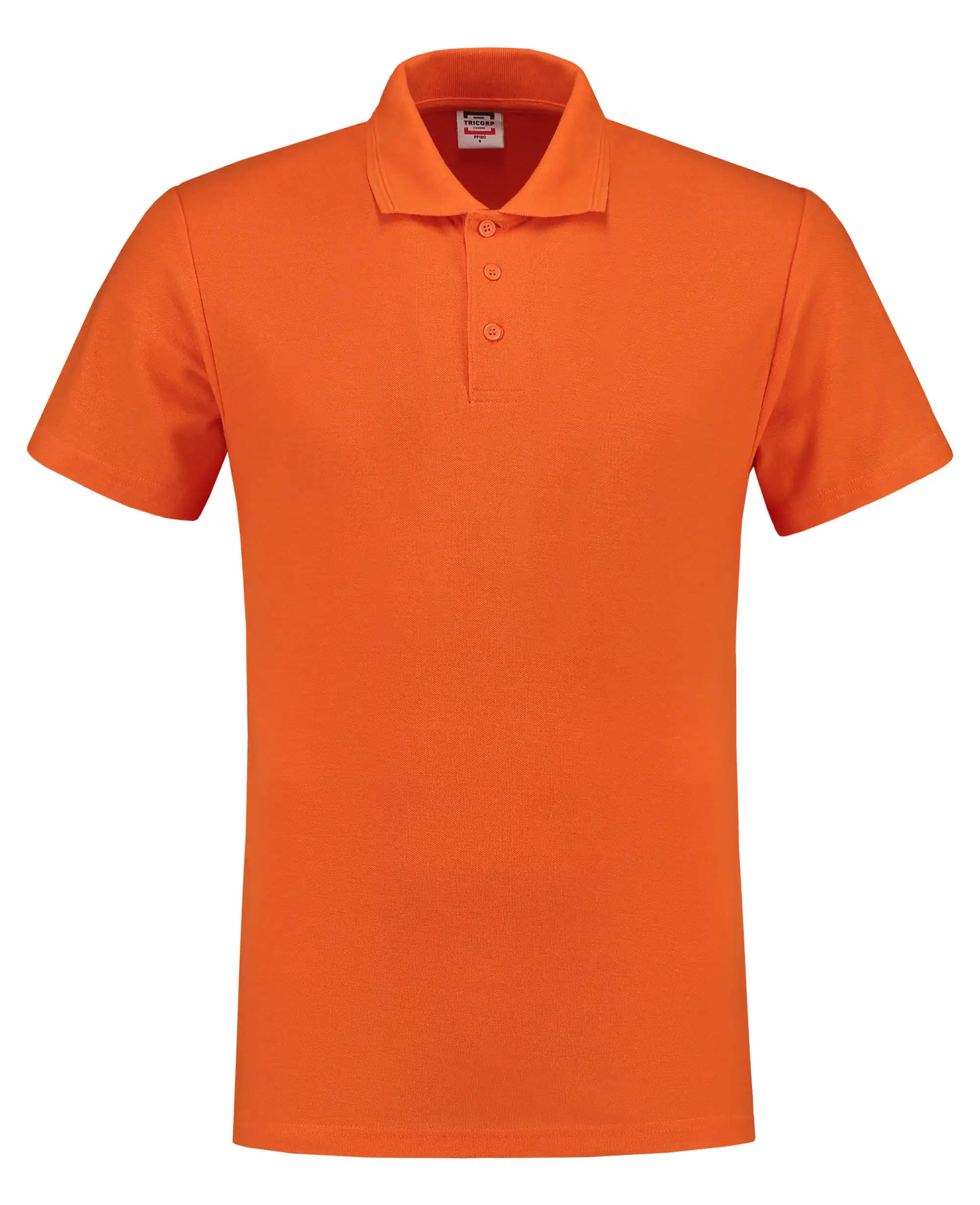 Polo-Shirt "201003" Casual in Orange, L - Thumbnail 1