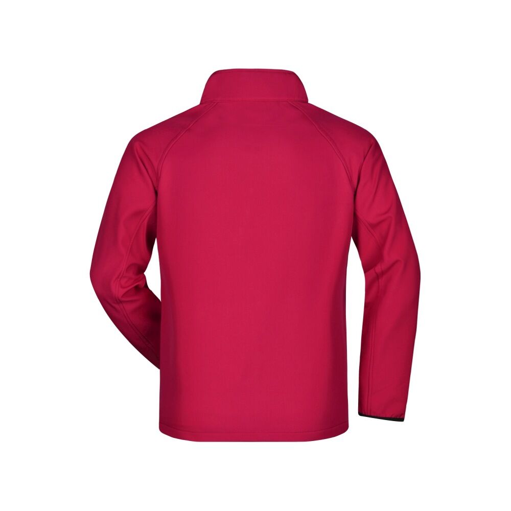 Promo Softshelljacke "JN1130" in rot/schwarz, 3XL - Thumbnail 2
