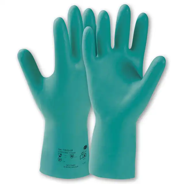 Nitril Chemiekalienhandschuhe "CAMATRIL® 730" grün in 8 (M) - Bild 1
