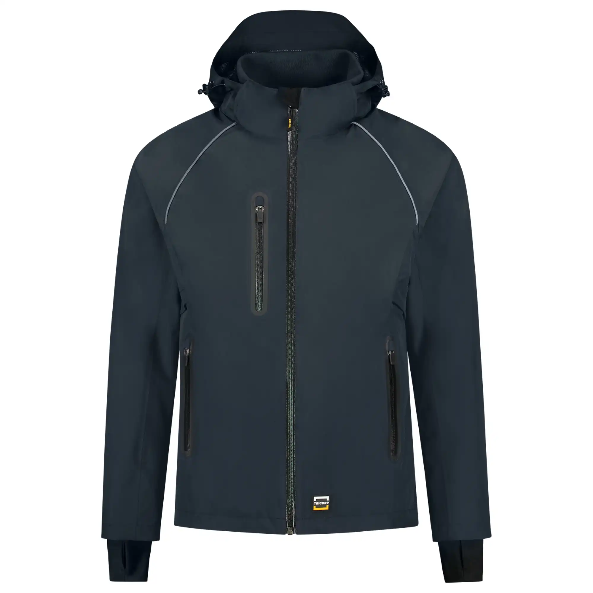 Hardshell Regenjacke "402018" Workwear in navy, L - Thumbnail 1