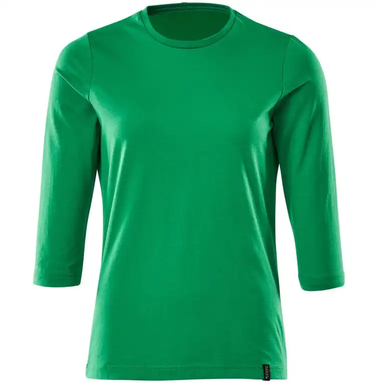 Damen 3/4 Arm-Shirt "20191" Crossover in grasgrün, M - Thumbnail 1