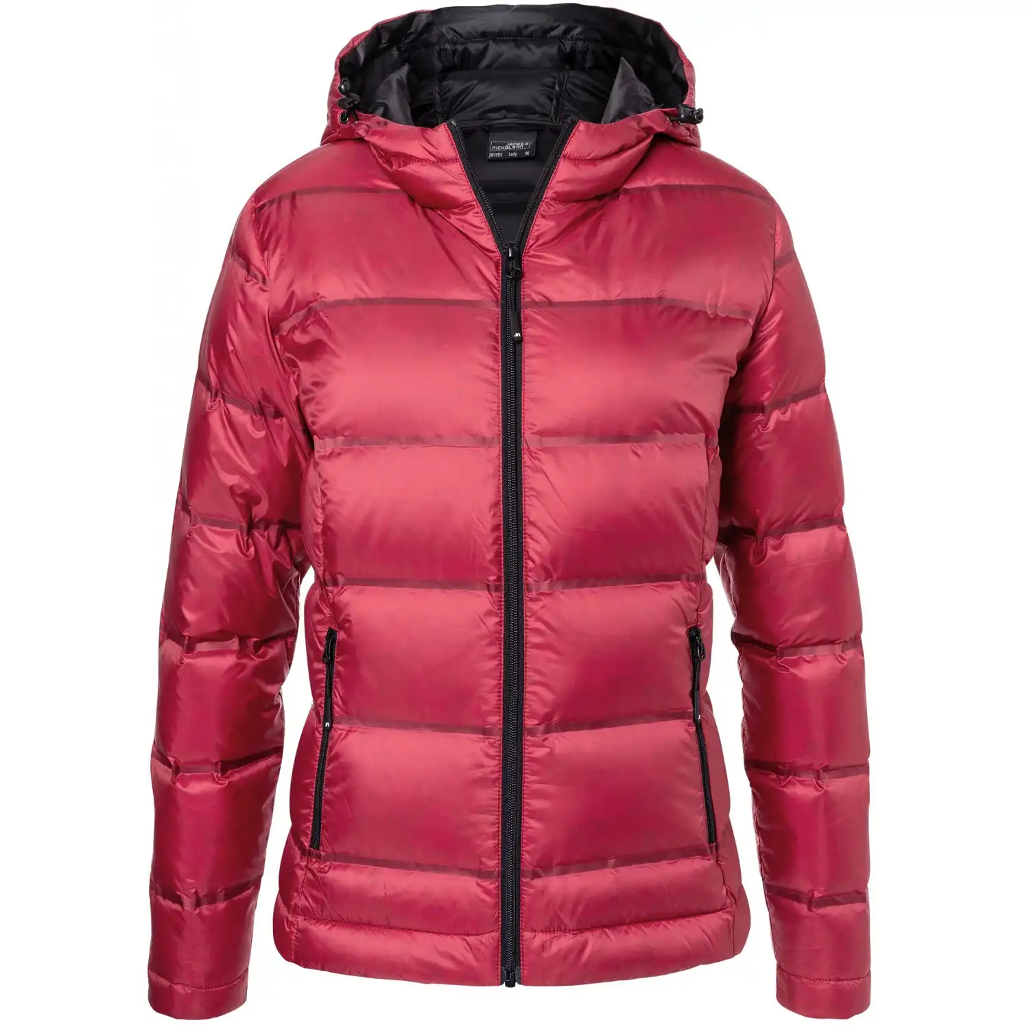 Damen Kapuzendaunenjacke "JN1151"-Daiber in red/black, L - Bild 1