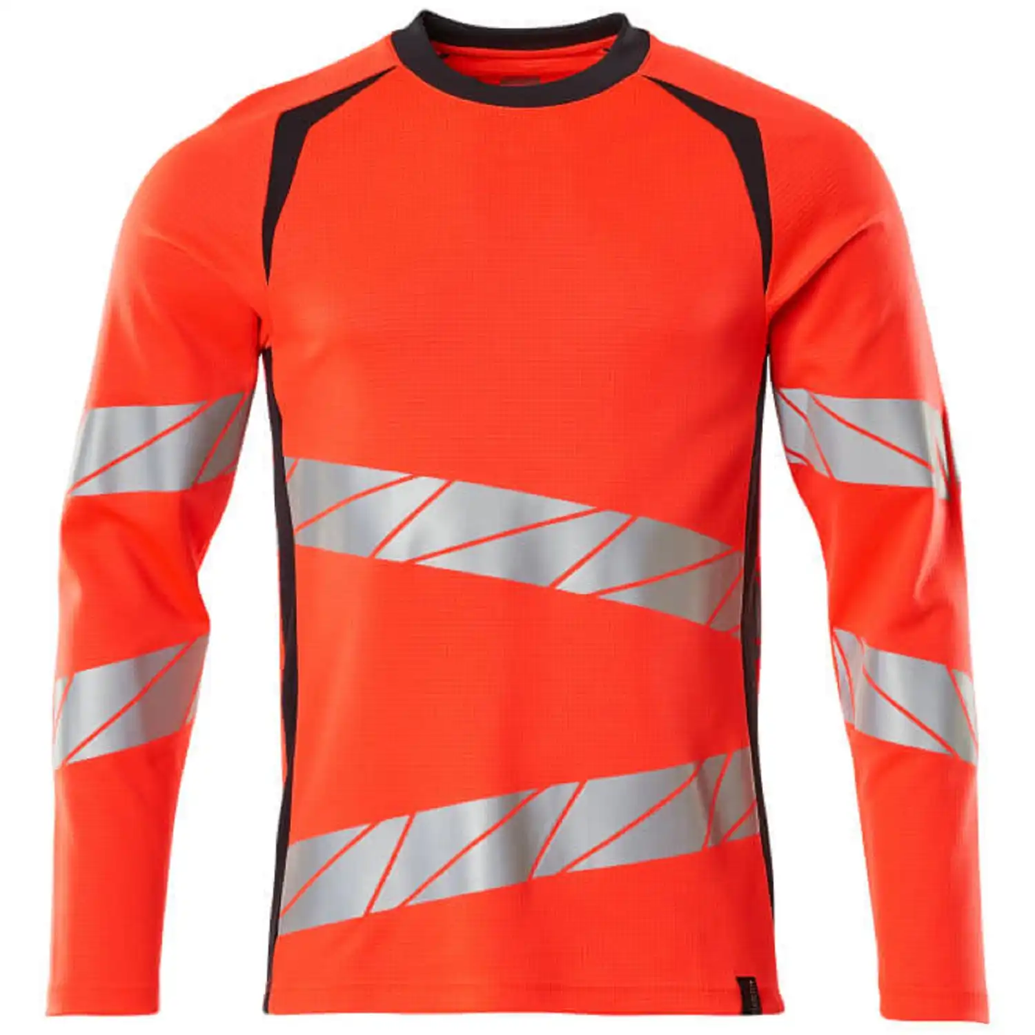 Warnschutz Langarmshirt "ACCELERATE SAFE" UV-Schutz in rot/schwarzblau, S - Thumbnail 1