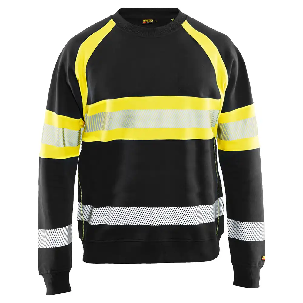 Warnschutz Pullover "3359" in schwarz/gelb, XXL - Thumbnail 1