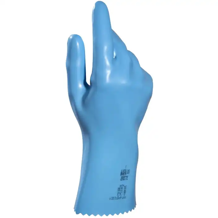Naturlatex Handschuhe "JERSETTE" glatt, blau in 9 (L) - Bild 1