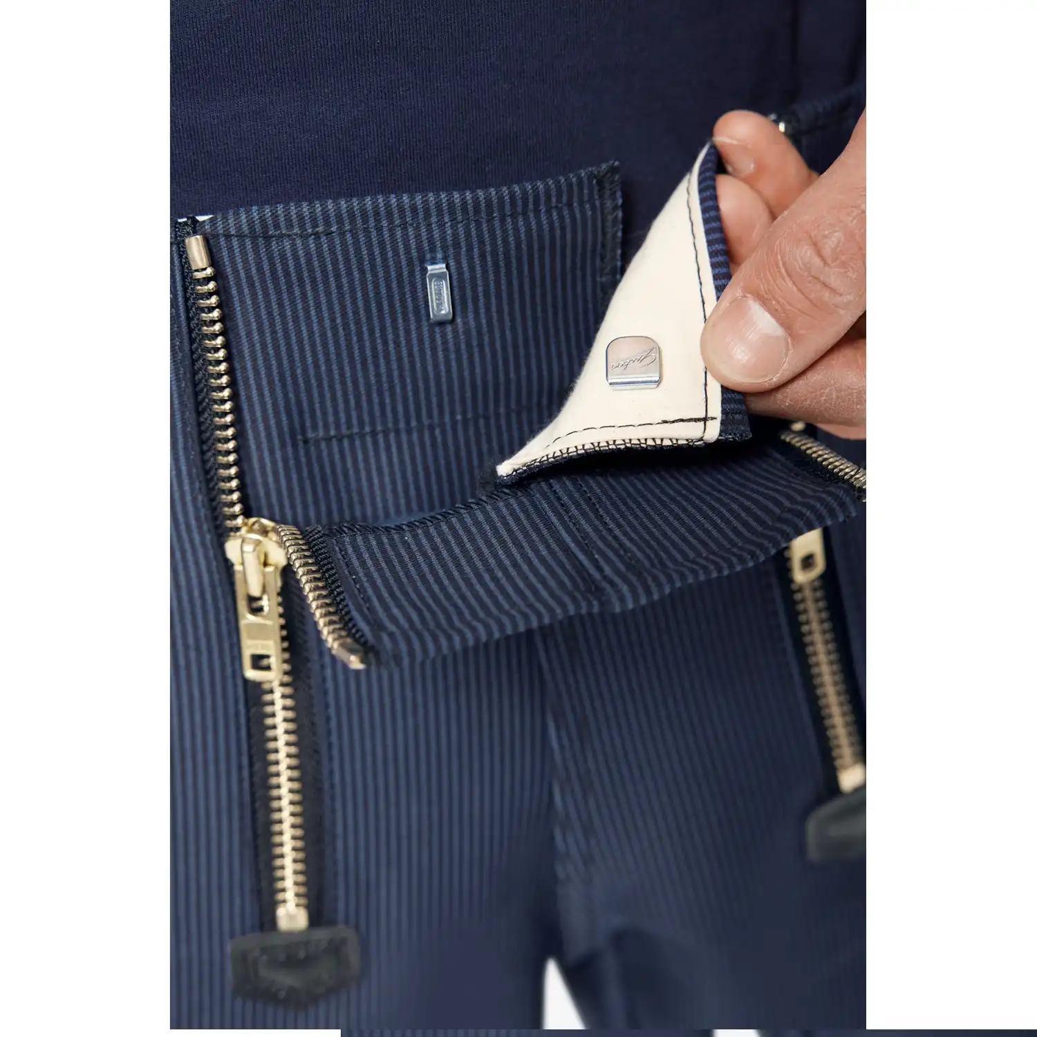 Zunfthose Zwirn-Doppel-Pilot "OLE" Hamburger Streifen in 44 - Thumbnail 4