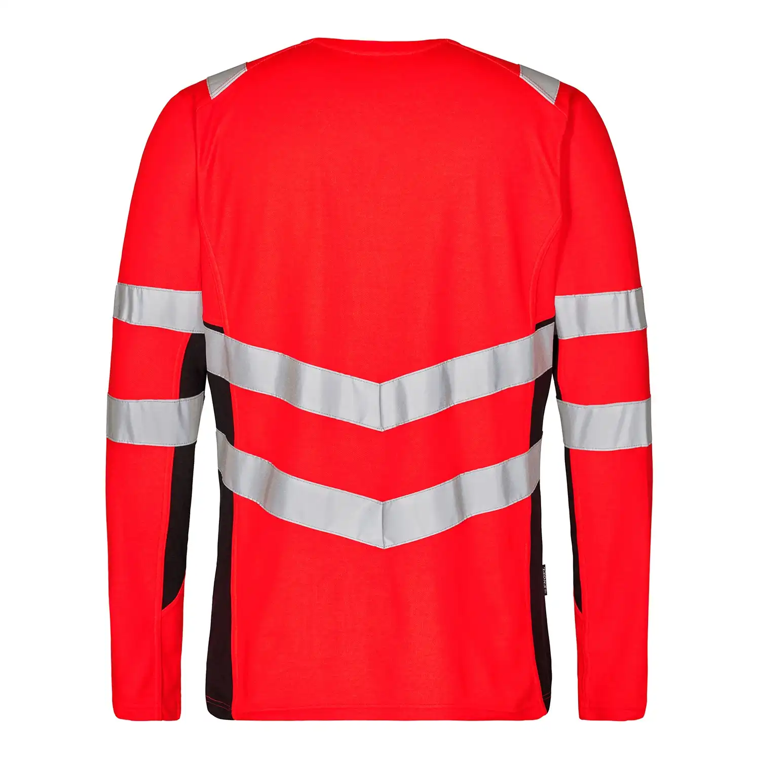 Warnschutz Langarmshirt "9545-182" Safety in rot/schwarz, 6XL - Thumbnail 2