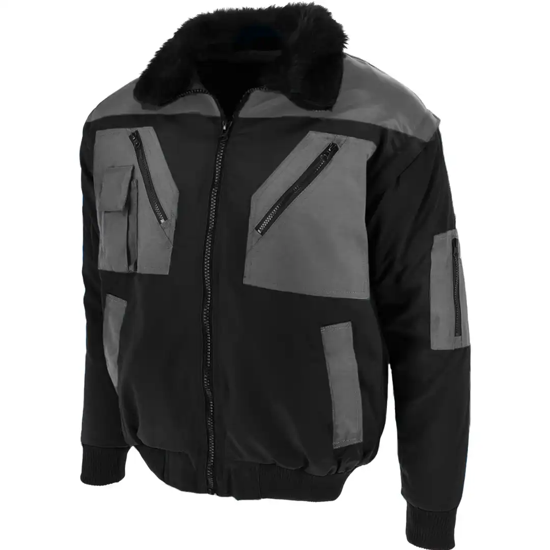 Pilotenjacke 4in1 Essential in schwarz/grau, M - Thumbnail 1