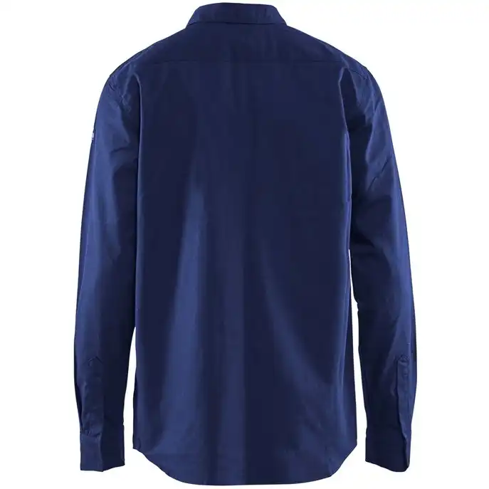 Flammschutz Arbeitshemd "3226" in marine, M - Thumbnail 2