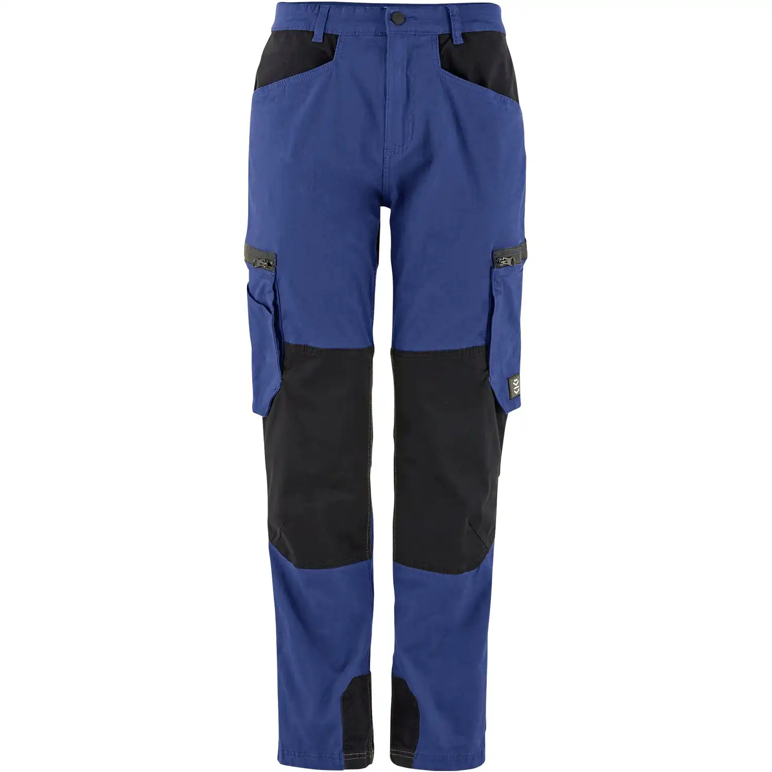 Bundhose "CARGO WORK" Baumwoll-Stretch in kornblau/schwarz, 48 - Thumbnail 1