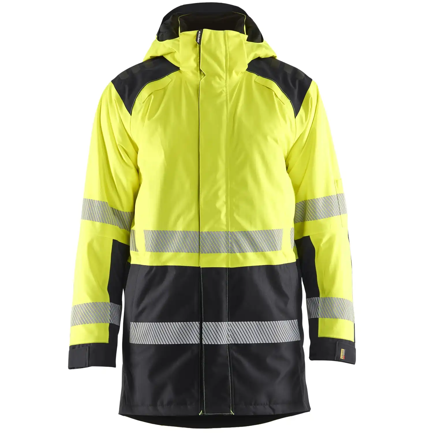 Warnschutz Winterparka Kl. 3 "4457" in gelb/schwarz, 3XL - Thumbnail 1